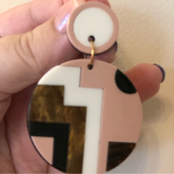 Anthropologie geo disc earrings - Picture 5 of 8